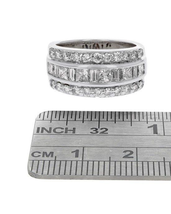 Kallati Legendary 3 Row Diamond Anniversary Ring